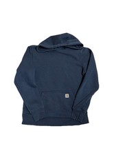 Carhartt Hoodie Womens Medium Black Relaxed Fit Neck Pullover Pocket