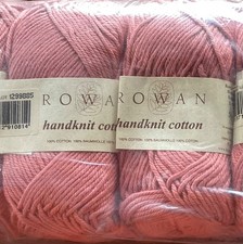 Rowan Handknit cotton yarn DK ROSY pink shade 312 x 10 balls new in original bag
