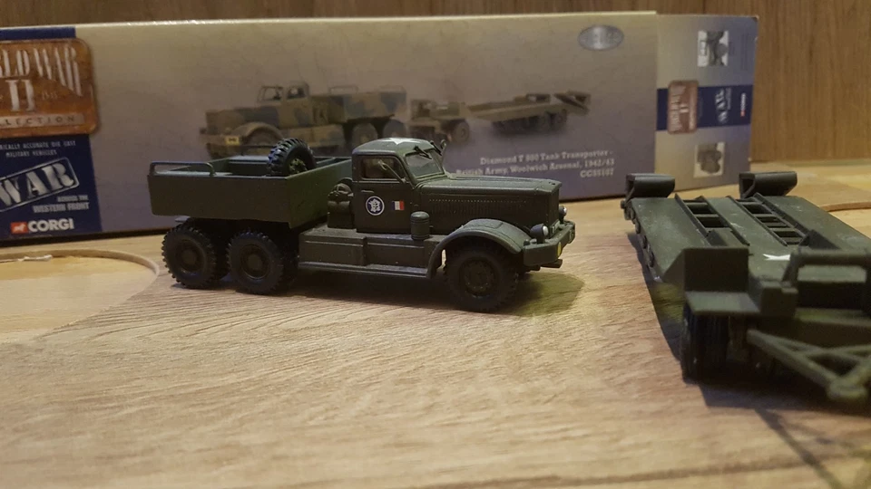 Corgi world warII Diamond T 980 tank transporter cc55107 1942/43 - Photo 4/4