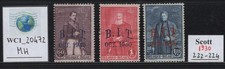 WC1_20472. BELGIUM. 1930 CENTEN. INDEPENDENCE ovpt. set. Sc. 222-224. MH