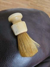 VINTAGE FULLER SHAVING BRUSH Set In Rubber Sterilzed Pure Bristle U.S.A