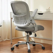 Office Computer Desk Chair, Ergonomic Mid-Back Mesh Rolling Work Swivel Task Cha