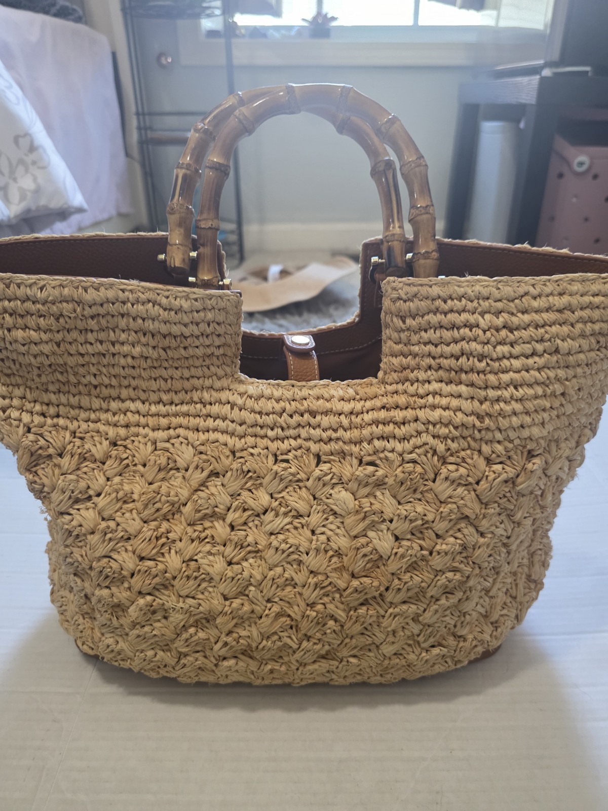j mclaughlin wicker bag - image 3