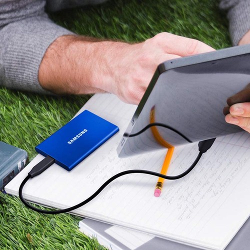 SSD portable Samsung T7 2 To ; USB 3.2 Gen2 ; Bleu - OPEN BOX avec garantie 1 an - Photo 9/12
