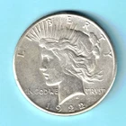SILVER 1922 S PEACE SILVER DOLLAR - CIRCULATED - FINE-12 - NICE COIN