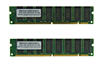 512MB 2X256MB MEMORY 32X64 168 PIN PC66 10NS 3.3V NON ECC SDRAM