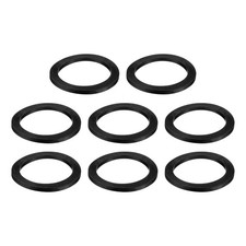8 Pcs Nitrile Rubber Flat Washer DN65 3-11/16" OD x 3" ID x 1/4"Thick, Black