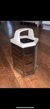 6 Sided Stainless Steel Box Grater: 6 Different Types of cuts/chops: Very Sturdy