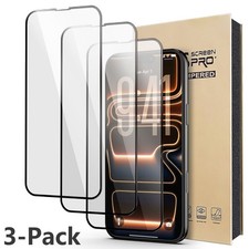 3-Pack Clear Tempered Glass Screen Protector Phone Guard Saver For Apple iPhone