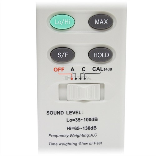 1Pcs Cem DT-8850 Sound Level Meter 31.5HZ~8KHZ if - Zdjęcie 2 z 3