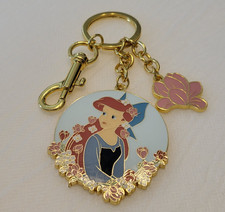 Loungefly Disney Princess Ariel Floral Portrait Little Mermaid Keychain Charm