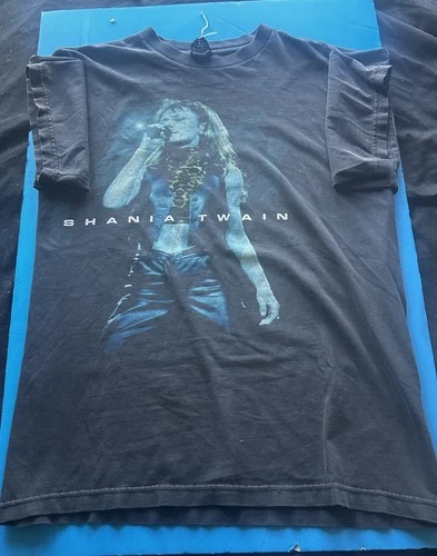 Shania Twain Vintage Self Titled Concert Tour Tee T-Shi 1990s vintage concert t-shirt, vintage, single stitch, B+ condition