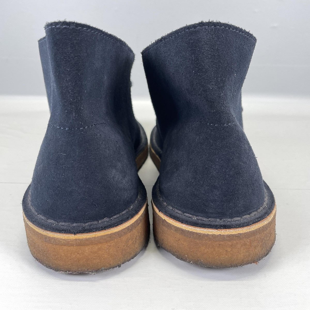 Clarks Desert Chukka Boots Mens Size 9.5 M Navy Suede  display picture 1