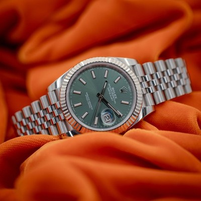 2023 Rolex Datejust Mint Green 126334 Full Set
