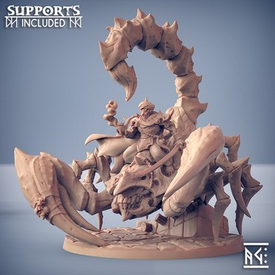 Artisan Guild - Namuir Makir on Scorpid King (Tabletop & Rpg Miniatur)