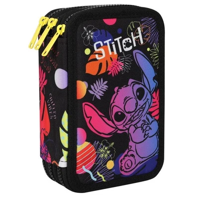 COOLPACK Federmäppchen Schlampermäppchen Federtasche Zubehör Stitch 3-Fächer