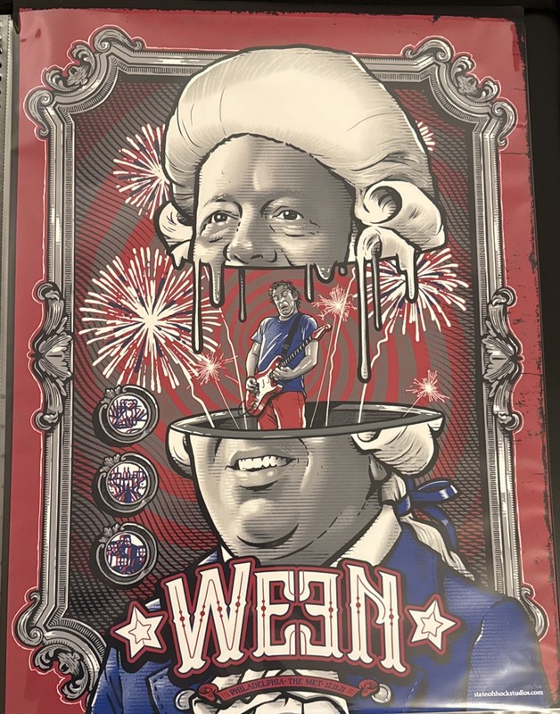WEEN Philadelphia • The Met • 12.11.21 Poster /300 Artist Darin Shock Gig Poster
