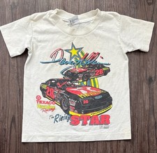 VTG 1991 NASCAR DAVERY ALLISON GRAPHIC SINGLE STITCH T-SHIRT KIDS XS