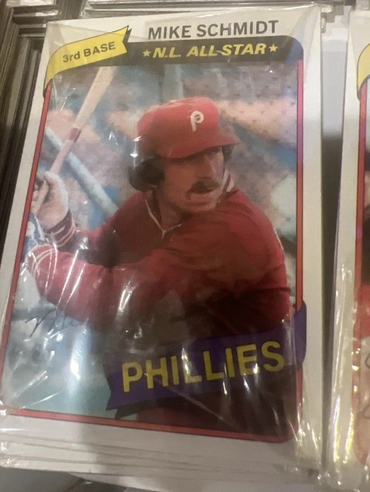 1980 Topps Burger King Philadelphia Phillies 3 CARD Packs 48 Complete Box! RARE! - Image 3 of 4