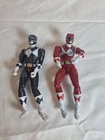 1990s vintage power rangers 8" action figure red & black ranger red missing hand