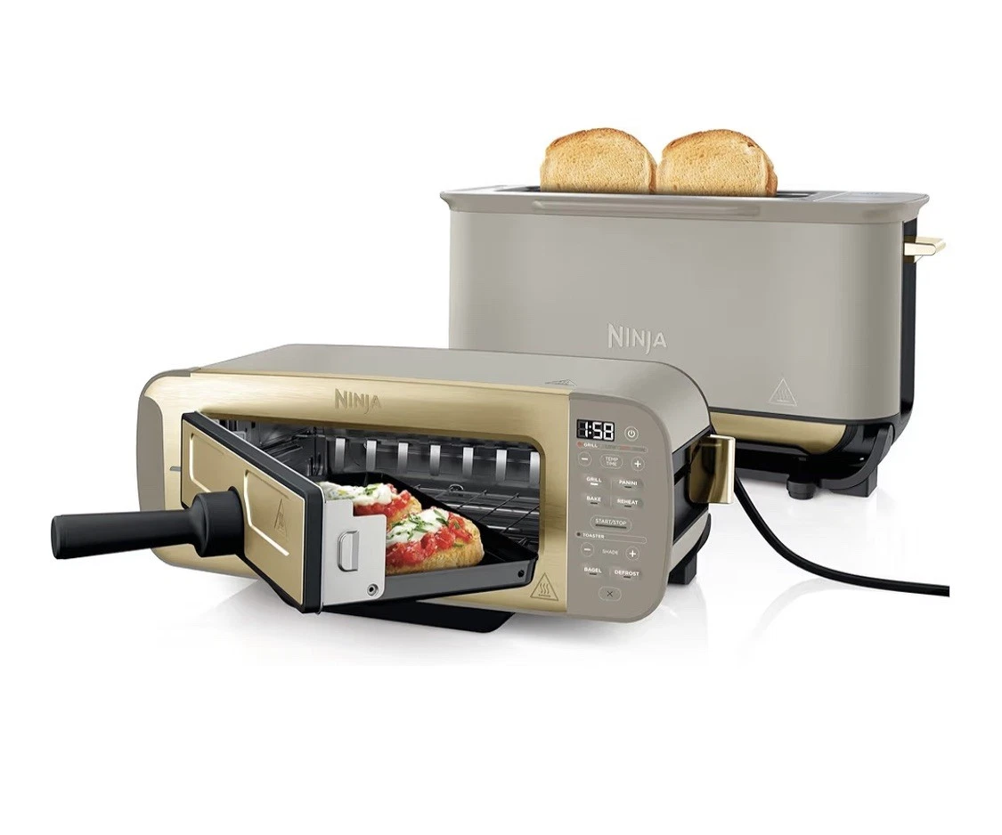 Ninja  Foodi 3-in-1 Toaster-Grill & Panini Press, New Stone Gold Limited Edition
Opens in a new wind