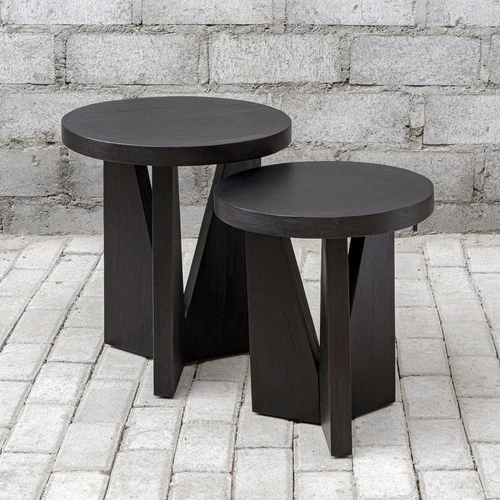 Nadette - 21.5 inch Nesting Tables (Set of 2) Accent Furniture Uttermost 25467 - Picture 4 of 10
