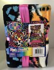 Lisa Frank Plush Throw Blanket Hunter Leopard Rainbow 62X90” (No Shrink Wrap)