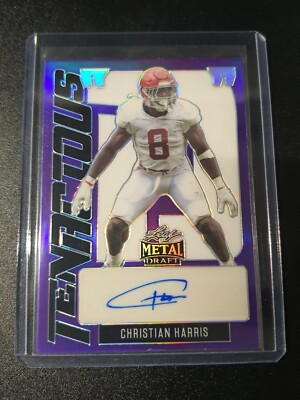 Christian Harris - Leaf Metal Draft 2022 - Texans - Tenacious D - Auto - /25