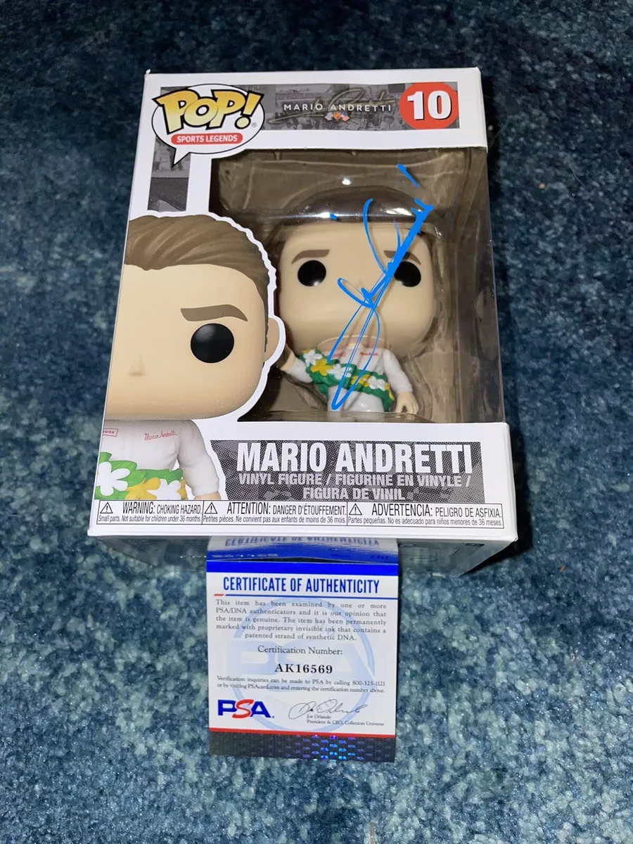 Mario Andretti Signed Official Funko Pop Vinyl Formula 1 Legend