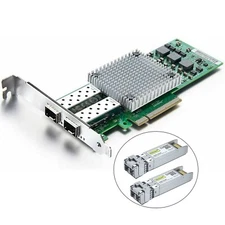 For BCM57810S Network Card 10GBE NIC 2x SFP+ with 2x 10GBase-SR SFP+ Transceiver
