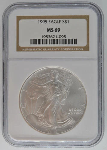 1995 American Silver Eagle Certified NGC MS 69 $1 Dollar 1 Oz Coin US Bullion