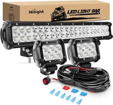 Nilight Led Light Bar 22Inch 480W Triple Row Flood Spot Combo Waterproof