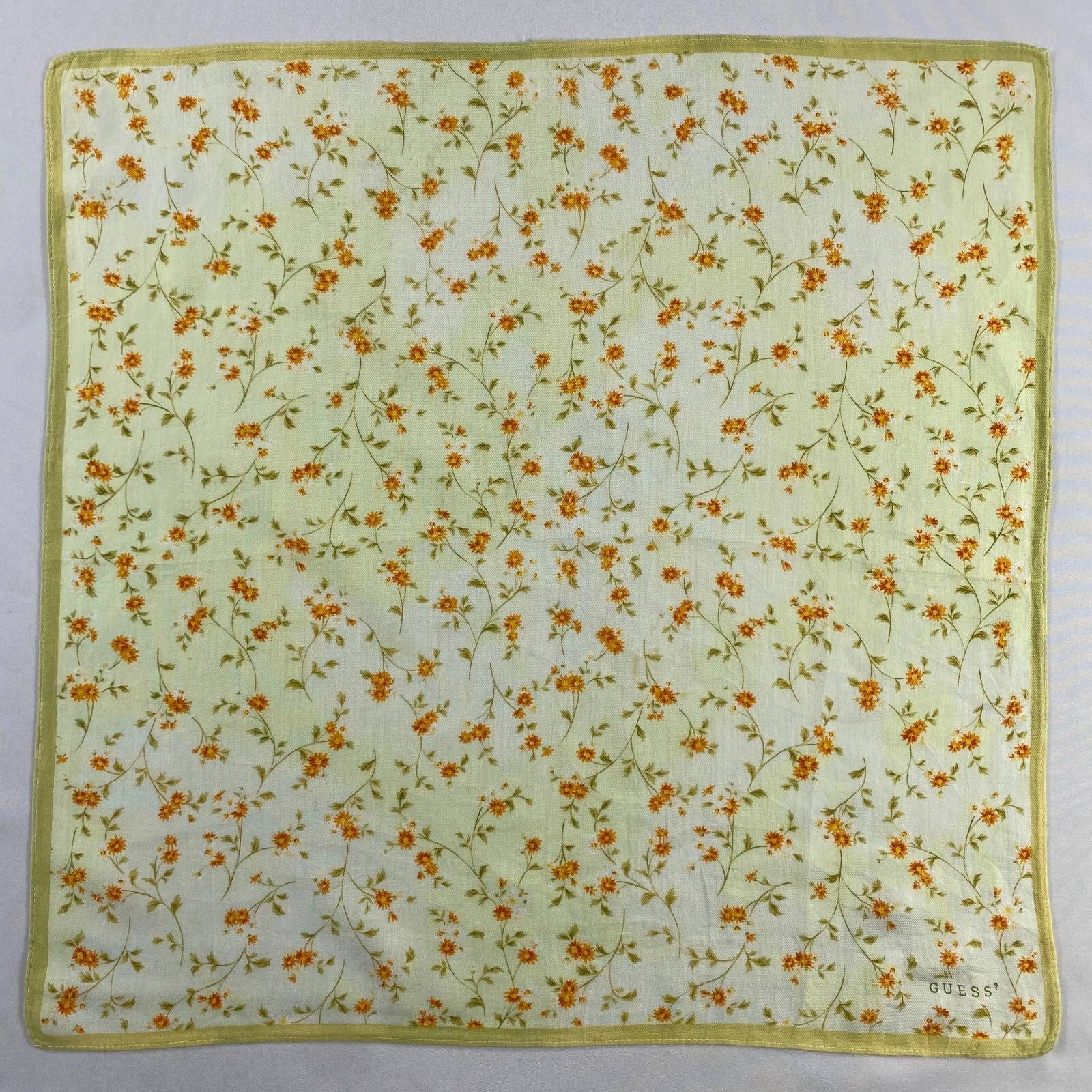Vintage Guess Handkerchief Pocket Square Bandana Neckerchief