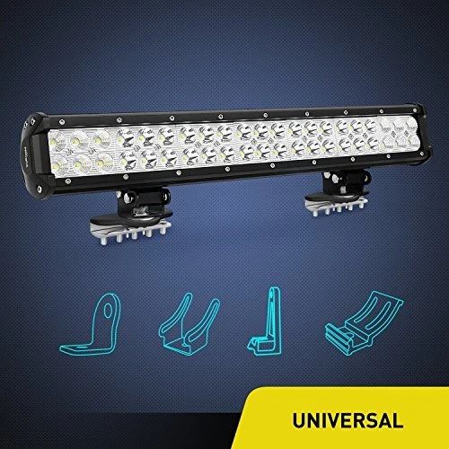 Barra de luz de trabajo LED Nilight 2 piezas sin perforación soportes de acero inoxidable soporte de abrazadera Foto 3 de 4