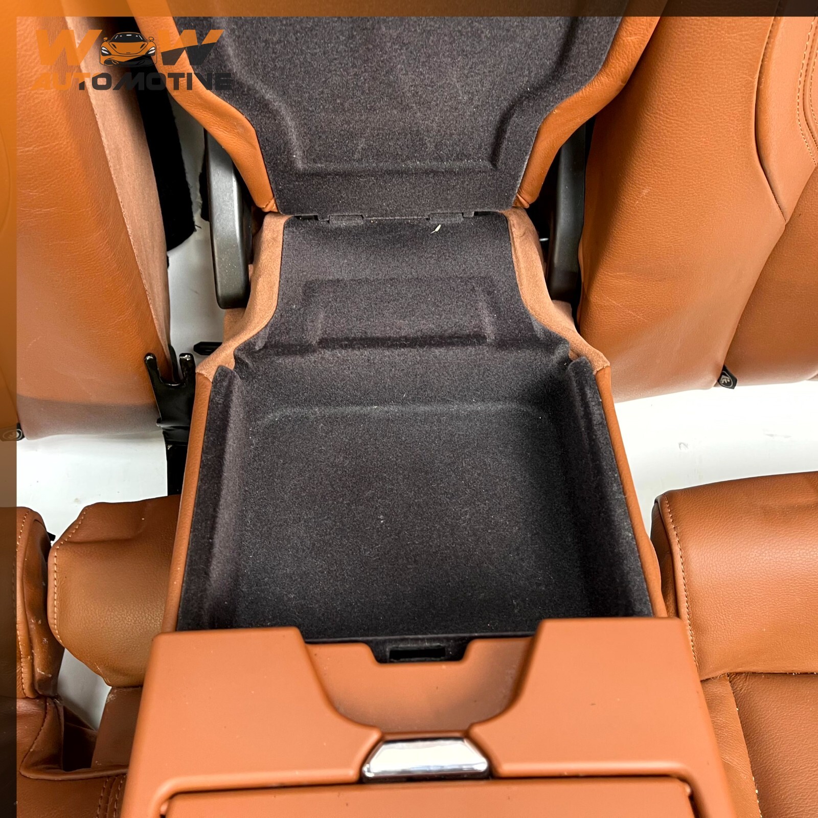 14-17 MASERATI GHIBLI REAR SECOND 2nd ROW SEAT ASSEMBLY BROWN OEM