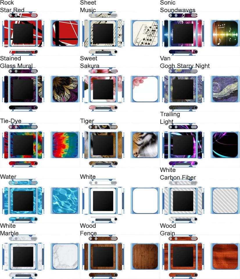 Choose Any 1 Vinyl Decal/Skin for iPod Nano 6th Generation - Buy 1 Get 2 Free! - Image 4 of 4