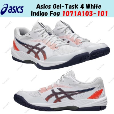 Asics Gel-Task 4 White Indigo Fog 1071A103-101 Men's Size