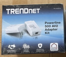 TRENDnet TPL-408E2K Powerline 500 AV2 Adapter Kit - New In Factory Sealed Box