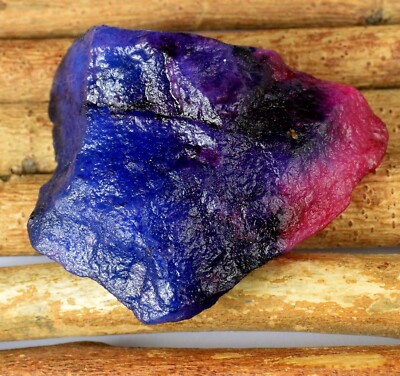 342.70 Ct Natural Bi- Color Sapphire Gemstone Specimen Rough