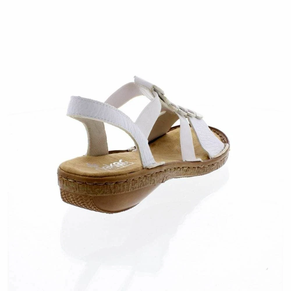 RIEKER Ladies 62850 80 LADIES WHITE SANDALS eBay