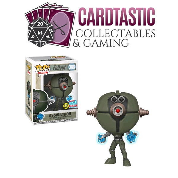 Fallout 4 Assaultron Invader Glow NYCC 2018 386 New Funko POP