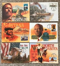 USA 1989 First 6 Maxi Cards from 1989