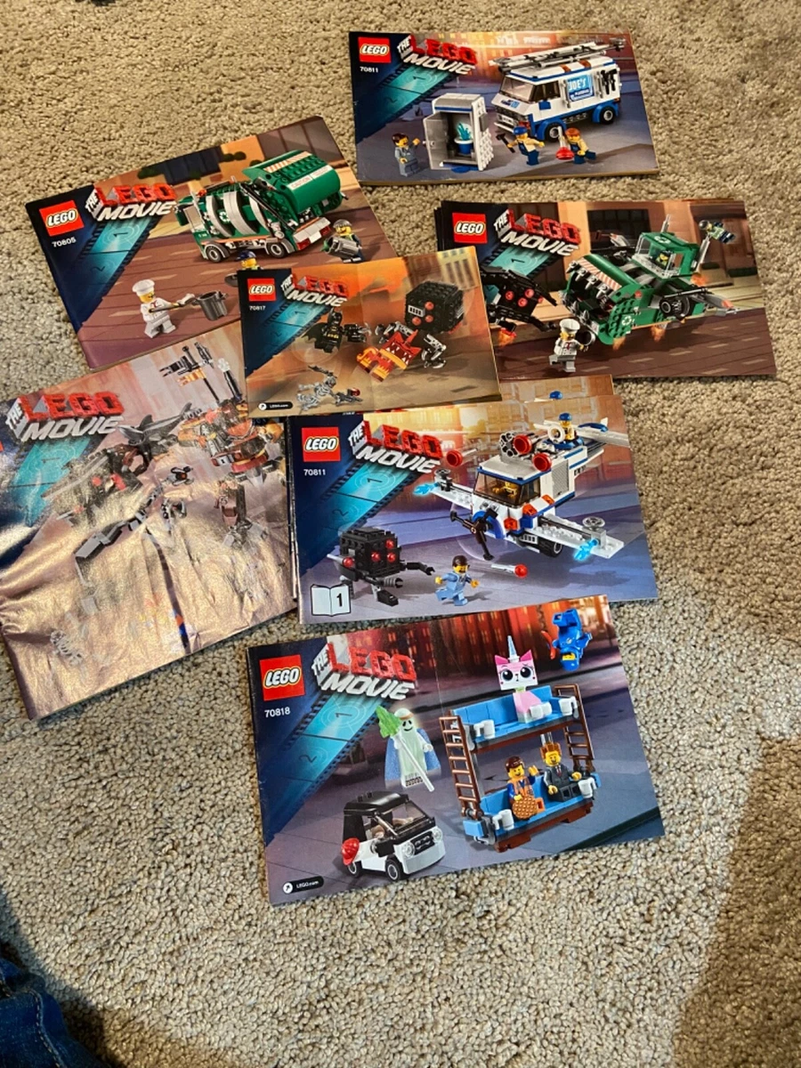 Lego Instruction Manuals lot The Lego Movie 70818 70811 70807
