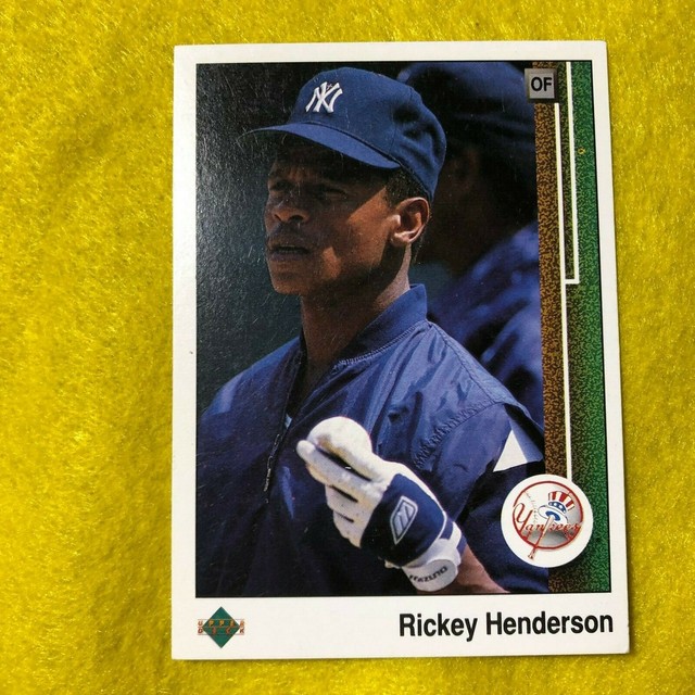 YANKEES RICKEY HENDERSON 1989 UPPER DECK BASEBALL CARD 210 MINT eBay