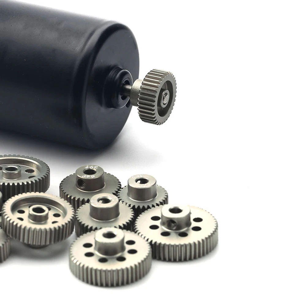 7075 Aluminum Hardened Metal Gear 21-54T 64P Motor Gear for 1/10 RC Car Model - Image 3 of 4