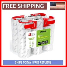 Clear Packing Tape, 36 Rolls 1.88” Wide for Reliable Shipping & Packing Needs