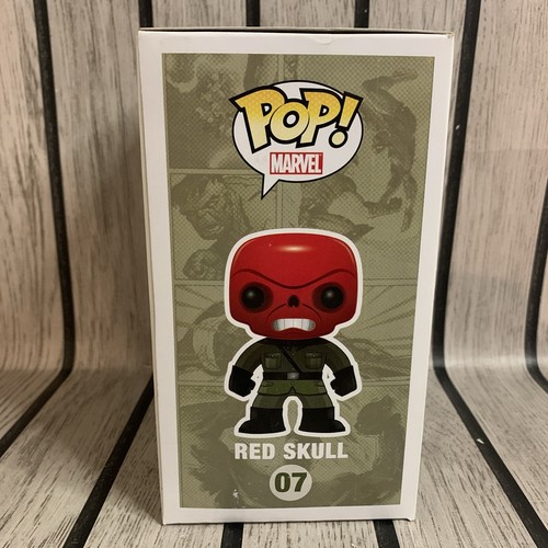 Red Skull Marvel Funko Pop #07 Rare & Vaults Grail Captain America With Stack - Bild 3 von 11
