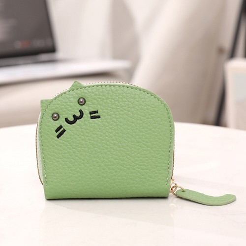Credit Card Holder Cartoon Cat Card Holder PU Leather Organ Card Package Mini X - Picture 17 of 18