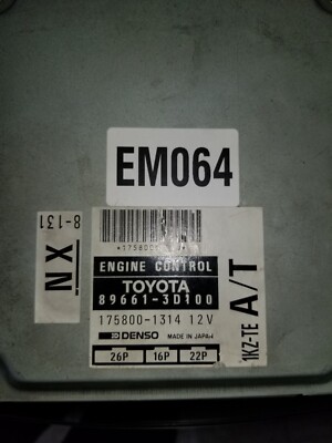 Computer Engine Control Toyota 89661 3d100 36096207 for sale Computer Engine Control Toyota 89661 3d100 36096207 for sale