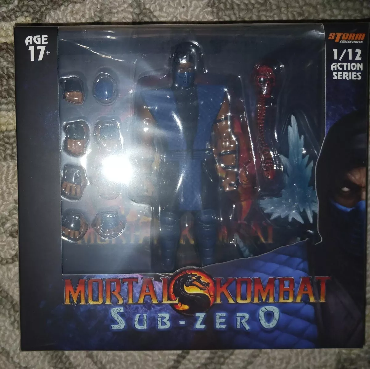 Storm Collectibles Mortal Kombat Sub Zero 1/12 MK1 MK2 figure clean version New